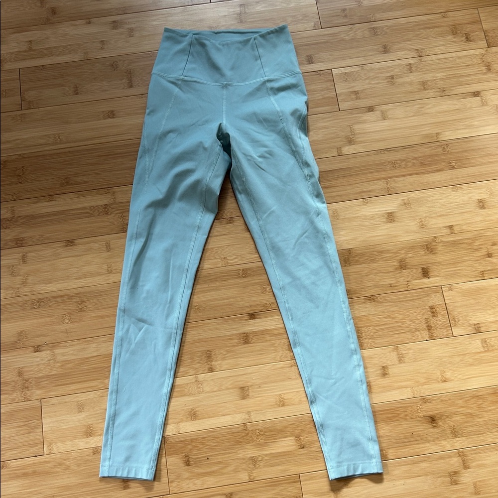 Girlfriend Collective “Pond” Blue Leggings, size xs